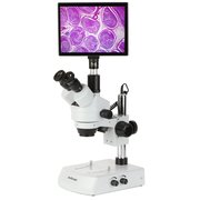 Amscope 7X-45X LED Trinocular Zoom Stereo Microscope With Touchpad Digital Imaging System SM-2T-LED-TP